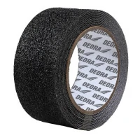 Bandă antiderapantă 25mmx5m, PVC negru, grosime 0,13mm