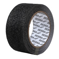 Bandă antiderapantă 25mmx15m, PVC negru, grosime 0,13mm