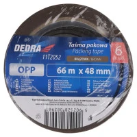 Bandă de ambalaj maro 48mm x 66m, set de 6 bucă?i