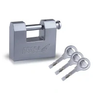 Lacăt cu tijă din fontă placat cu nichel 70mm, satin Lacăt cu tijă din fontă placat cu nichel 70mm, satin
