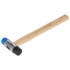 Ciocan pentru tablă 28mm, cap PU / Nylon, mâner hickory [2]