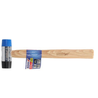 Ciocan pentru tablă 35mm, cap PU / Nylon, maner hickory