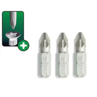 Capete de şurubelnită Pozidriv PZ2x25mm, 3buc blister Capete de şurubelnită Pozidriv PZ2x25mm, 3buc blister