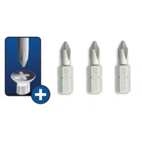 Capete de şurubelnită Phillips PH3x25mm, 3buc blister Capete de şurubelnită Phillips PH3x25mm, 3buc blister