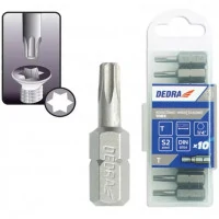 Capete de şurubelnită Torx T40x25mm, 10buc cutie din plastic.
