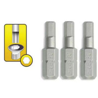 Capete de şurubelnită Hex H4x25mm, 3buc blister Capete de şurubelnită Hex H4x25mm, 3buc blister