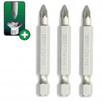 Capete de şurubelnită Pozidriv PZ2x50mm, 3buc blister Capete de şurubelnită Pozidriv PZ2x50mm, 3buc blister