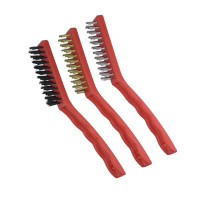 Set de perii 3 buc, 3 rânduri, 225mm, mâner de plastic