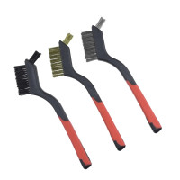 Set de perii 3 buc, 3 rânduri, 180 mm, mâner din două materiale