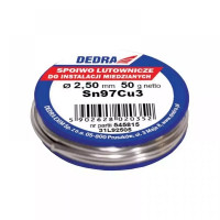 Cositor de lipite 2,5mm 250g 97%SN SN97Cu4 Cositor de lipite 2,5mm 250g 97%SN SN97Cu4