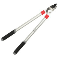 Foarfecă de grădină tip nicovală pentru toaletare crengi, cu pârghie de fortă Foarfecă de grădină tip nicovală pentru toaletare crengi, cu pârghie de fortă