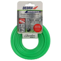Monofilament dintat 3,0mmx15m, 4 muchii de tăiere