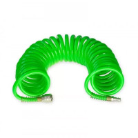 Furtun spiralat, cupla rapida 7,5m PU 8x12mm 1/4” Furtun spiralat, cupla rapida 7,5m PU 8x12mm 1/4”