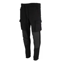 Pantaloni de trening negri, mărimea LD, 300g/m2 Pantaloni de trening negri, mărimea LD, 300g/m2