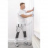 Pantaloni de protecţie mărime L/52, alb, greutate 190g/m2 [7]