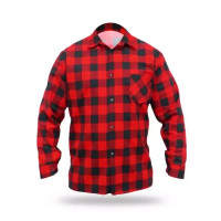 Cămaşă din flanelă rosu, dimensiune XL, 100% bumbac Cămaşă din flanelă rosu, dimensiune XL, 100% bumbac