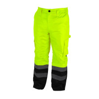 Pantaloni căptuşiti reflectorizanti în mărime S, galbeni Pantaloni căptuşiti reflectorizanti în mărime S, galbeni