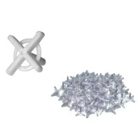 Distantiere cruce cu prindere pentru aşezarea plăcilor faiantă 2,0mm 100buc. Distantiere cruce cu prindere pentru aşezarea plăcilor faiantă 2,0mm 100buc.