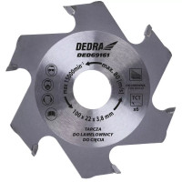Disc pentru maşina de frezat nuturi 100x22 mm, 6 dinţi