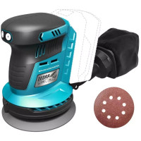 Şlefuitor cu rota?ie excentrică aleatoare cu acumulator18V 125mm, fără perii Şlefuitor cu rota?ie excentrică aleatoare cu acumulator18V 125mm, fără perii