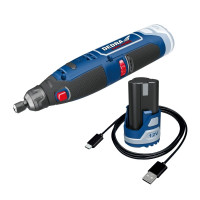 Set 12V DED7340Z1 mini polizor+DED7300 USB/C+DED7320 2,0Ah