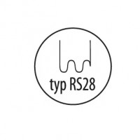 Capse pentru plastic tip RS28, 0,8mm, val mare, 100pcs