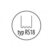 Capse pentru plastic tip RS18, 0,8mm, val mic, 100pcs