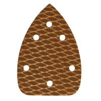 Hârtie abrazivă Delta, Anti-clogg, 140x140x80mm, #80, velcro, set 5pcs