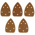 Hârtie abrazivă Delta, Anti-clogg, 140x140x80mm, #80, velcro, set 5pcs [2]