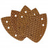 Hârtie abrazivă Delta, Anti-clogg, 140x140x80mm, #80, velcro, set 5pcs [3]