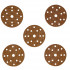Hârtie abrazivă rotundă, Anti-clogg, 150mm, #60, velcro, set 5buc [2]