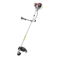 Motocoasă pe benzină 1,45kW 52cc ham, protecție față, 3x capuri de tăiere, fir, cuțit 3T (trident), rezervor de combustibil Motocoasă pe benzină 1,45kW 52cc ham, protecție față, 3x capuri de tăiere, fir, cuțit 3T (trident), rezervor de combustibil