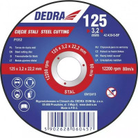 Disc de taiere pentru otel cu centru depresat 125x3,2x22,2 Disc de taiere pentru otel cu centru depresat 125x3,2x22,2
