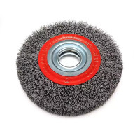 Perie de disc din sarma otel 150mm, reducere: 25,22,20,16,12.7mm Perie de disc din sarma otel 150mm, reducere: 25,22,20,16,12.7mm