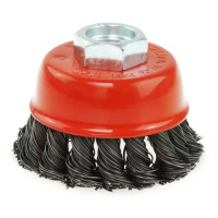 Peria oala din sarma otel 100mm, filet M14, sarma impletita Peria oala din sarma otel 100mm, filet M14, sarma impletita