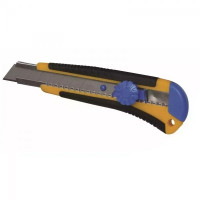 Cutter 18mm + 1 lama de rezerva maner cauciuc 24buc Cutter 18mm + 1 lama de rezerva maner cauciuc 24buc