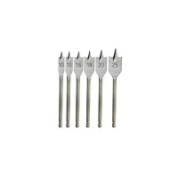 Set burghie plat pentru lemn 6 buc.: 10,12,16,18,20,25mm Set burghie plat pentru lemn 6 buc.: 10,12,16,18,20,25mm