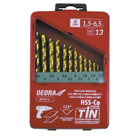 Set de burghie pentru metal HSS+cobalt+TiN, 13buc, 135° Set de burghie pentru metal HSS+cobalt+TiN, 13buc, 135°