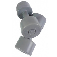 Set gantere aerobic vinil 2 kg, SVELTUS, gri Set gantere aerobic vinil 2 kg, SVELTUS, gri