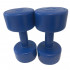 Set gantere aerobic vinil 4 kg, SVELTUS, albastru inchis [2]