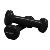 Set gantere aerobic epoxy de 2x5 kg, Sveltus, negru