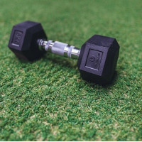 Gantera hexagonala cauciucata, 8 kg, Sveltus