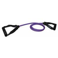 Tub elastic fitness cu manere , extensor 1.16 m, Sveltus, violet