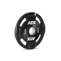 Discuri cu mâner din cauciuc, 50 mm,  ATX Logo, 1.25 kg - 25 kg, 5 kg