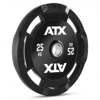 Discuri cu mâner din cauciuc, 50 mm,  ATX Logo, 1.25 kg - 25 kg, 25 kg