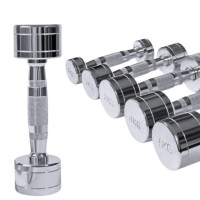 Gantera  rotunda cromata, 1-10 kg, Dayu Fitness, 9 kg