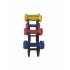 Set gantere aerobic cu suport inclus, 3 perechi, 6 kg, Dayu Fitness [3]