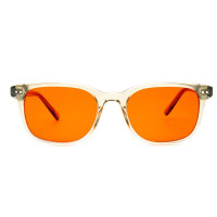 Ochelari cu lentile portocalii, anti lumină albastră – Cedar Silver Thyme Orange, Filter Optix