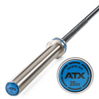 Bară Olimpică Profesională ATX® Training Bar 20 kg – Black Oxide & Chrome