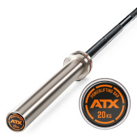 ATX Powerlifting Training Bar - 165K - Black Oxid/Chrom - Bara de powerlifting antrenament